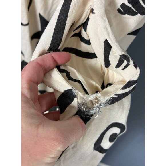 *FLAW, READ* UNTITLED IN MOTION Womens XXL Ophelia Abstract Dress Bamboo/Linen - Picture 8 of 11